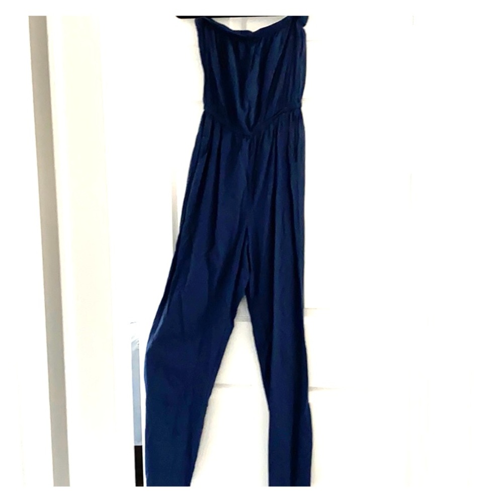 Navy Tube Top Romper